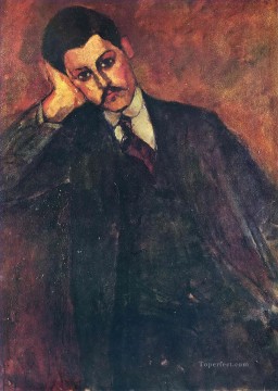  Amedeo Works - portrait of jean alexandre 1909 Amedeo Modigliani